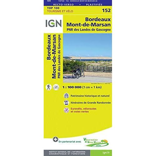 Bordeaux Mont-De-Marsan 1:100 000    Format Carte Plan 