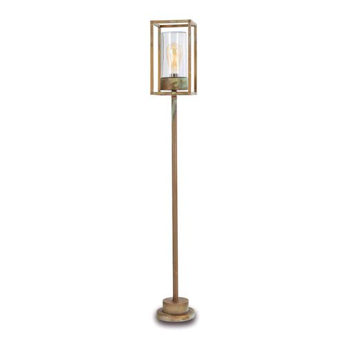 Borne Lumineuse Cubic 3371 Laiton Ancien/Transp.