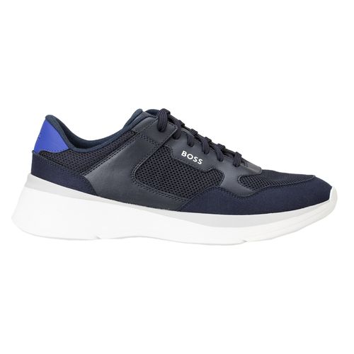 Boss Baskets Pour Hommes - Dean Runn Memx, Baskets, Loisirs, Mlange De Matriaux, Logo Bleu Eur 44