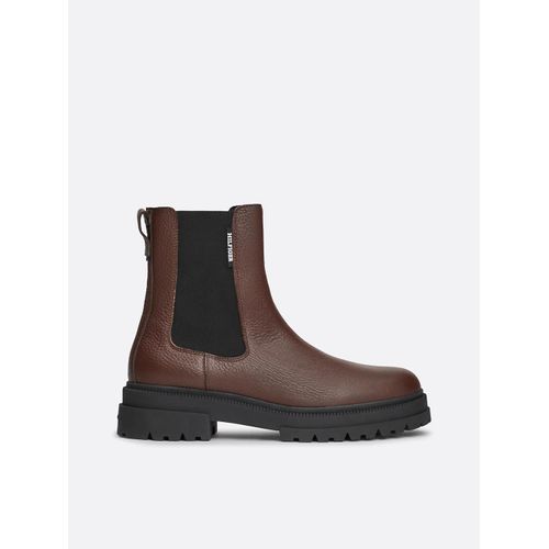 Bottes Chelsea En Cuir Grain Fin Crantes Th Chunky Tl Lth Chelsea/Cocoa - 45