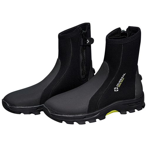 Bottes De Plonge 5mm Noprne Chaud Anti-Drapant Ct Fermeture clair Chaussures De Plonge lasticit Plonge Sous-Marine Plonge En Apne Chaussures De Pche Sous-Marine - Type Black-7 (38-39)