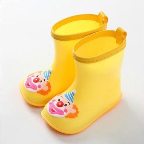Bottes De Pluie En Caoutchouc Pour Enfants-Clown Jaune De Couleur Bonbon,Clown Jaune 15,5 Cm,Longueur Intrieure 15,5 Cm