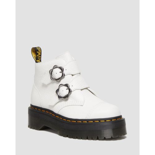 Bottes Femme Devon Flower Buckle Platform En Blanc - 36