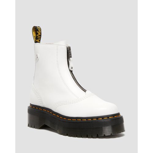 Bottes Femme Nappa Cuir Jetta Zipped Sendal Platform En Blanc - 41