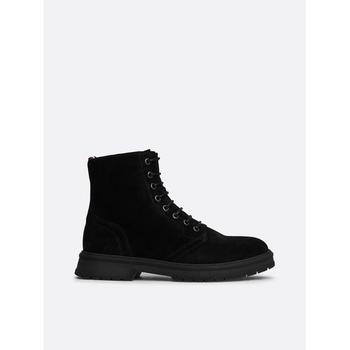 Bottes Mi-Mollet En Daim Dperlantes Hilfiger Suede Lace Zip Boot/Black - 43