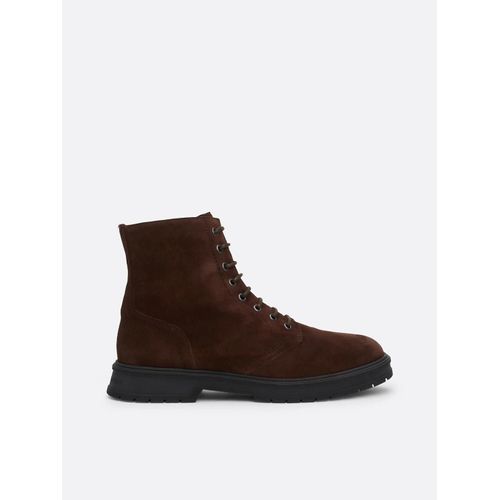 Bottes Mi-Mollet En Daim Dperlantes Hilfiger Suede Lace Zip Boot/Cocoa - 43