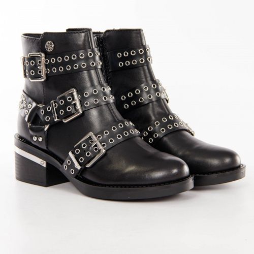 Bottine Guess Femme Fifii Buckled Ankle Boot Noir - 36