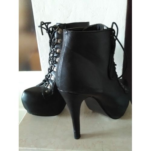 Bottines  Lacets Talons 12.5cm Plateforme 4cm Taille Us 8 Soit Un T40 Mais Peut Convenir  Plus Petit Avec Des Semelles Intrieures. - 40