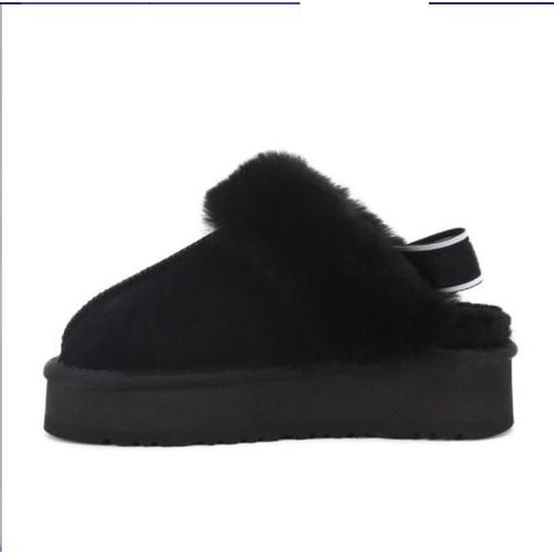 Bottines Chelsea  Semelles Compenses Pour Femme, Chaussures D'hiver, Pantoufles En Fourrure, Peluche, Chaussures De Styliste, Classiques, En Coton, Chaudes, Peu Profondes, 2022 - 37