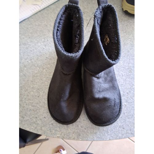 Bottines En Daim Fourre Noir "P- 31" "Creeks" Fille