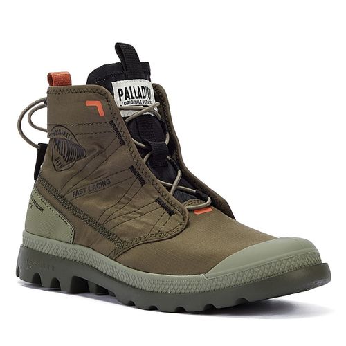 Palladium Pampa Travel Lite Bottes En Nylon Olive Pour Homme - 39 1/2