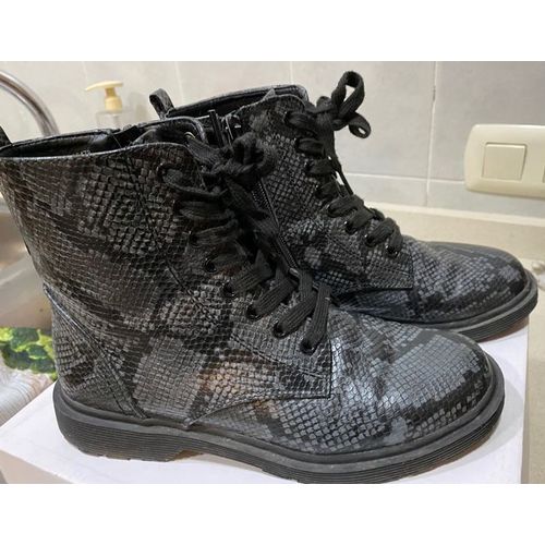 Bottines Ranger Doc M Python Gris Noir T38