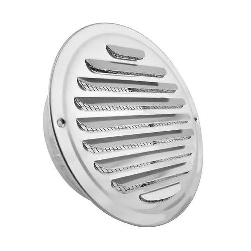 Bouches d'aration en acier inoxydable, grille  persiennes Couvercle Hotte Ventilation plate Conduits Ventilation Mur Sortie d'air