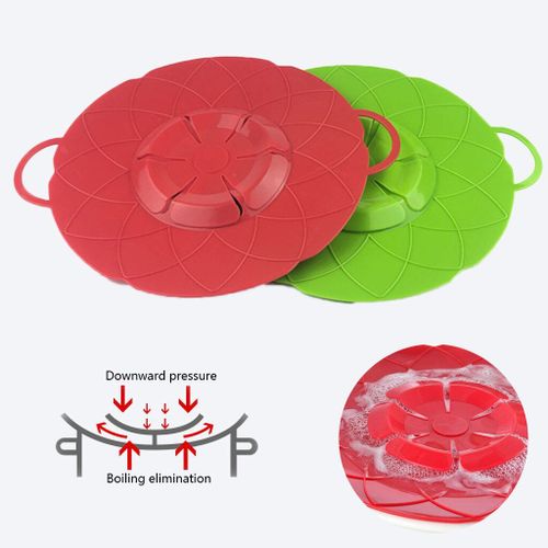 Bouchon De Dversement En Silicone, Gadgets De Cuisine, Diamtre De 25.8cm, Couvercle De Casserole, Ustensile De Cuisine
