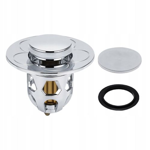 Bouchon De Lavabo De Salle De Bain Convertisseur De Baignoire Sans Trop-Plein Bonde De Lavabo Argent 1 Pice