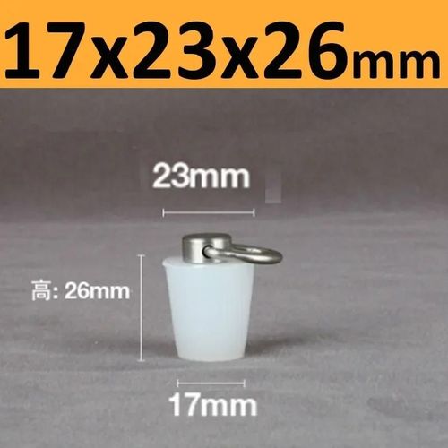 Bouchons Coniques En Caoutchouc De Silicone Avec Poigne En Acier En Forme De D,Haute Temprature,Clair,Peinture De Galvanoplastie,Bouchons De Bancs - Type 17x23x26mm-1pc