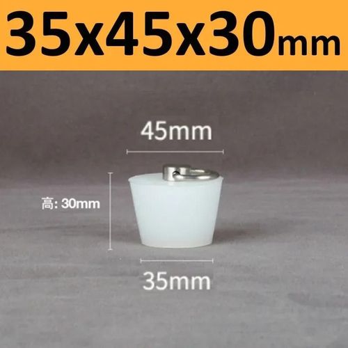 Bouchons Coniques En Caoutchouc De Silicone Avec Poigne En Acier En Forme De D,Haute Temprature,Clair,Peinture De Galvanoplastie,Bouchons De Bancs - Type 35x45x30mm-1pc