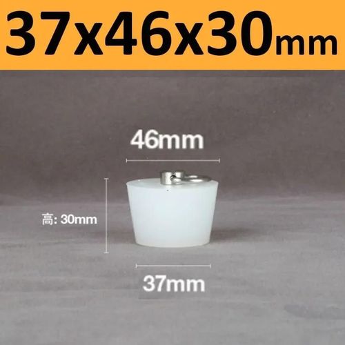 Bouchons Coniques En Caoutchouc De Silicone Avec Poigne En Acier En Forme De D,Haute Temprature,Clair,Peinture De Galvanoplastie,Bouchons De Bancs - Type 37x46x30mm-1pc