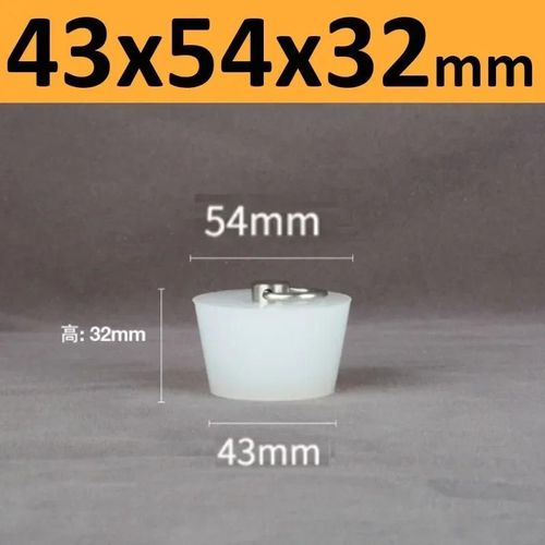 Bouchons Coniques En Caoutchouc De Silicone Avec Poigne En Acier En Forme De D,Haute Temprature,Clair,Peinture De Galvanoplastie,Bouchons De Bancs - Type 43x54x32mm-1pc