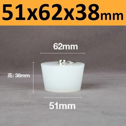 Bouchons Coniques En Caoutchouc De Silicone Avec Poigne En Acier En Forme De D,Haute Temprature,Clair,Peinture De Galvanoplastie,Bouchons De Bancs - Type 51x62x38mm-1pc