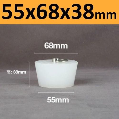 Bouchons Coniques En Caoutchouc De Silicone Avec Poigne En Acier En Forme De D,Haute Temprature,Clair,Peinture De Galvanoplastie,Bouchons De Bancs - Type 55x68x38mm-1pc