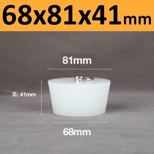 Bouchons Coniques En Caoutchouc De Silicone Avec Poigne En Acier En Forme De D,Haute Temprature,Clair,Peinture De Galvanoplastie,Bouchons De Bancs - Type 68x81x41mm-1pc