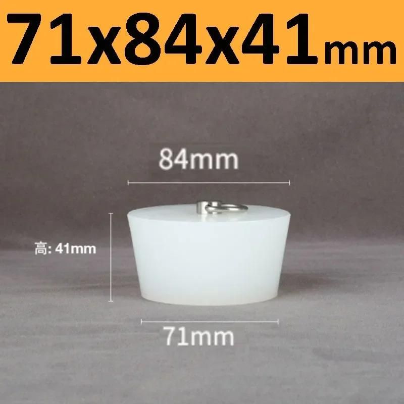 Bouchons Coniques En Caoutchouc De Silicone Avec Poigne En Acier En Forme De D,Haute Temprature,Clair,Peinture De Galvanoplastie,Bouchons De Bancs - Type 71x84x41mm-1pc