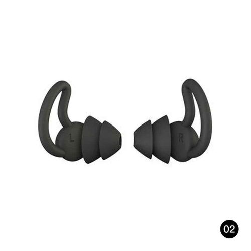 Bouchons D'oreille Anti-Bruit En Silicone Rutilisables,Rduction Sre Du Bruit Pour Dormir,Course,Tir,Voyage - Type A-2 Layer Black #A
