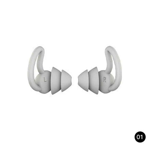 Bouchons D'oreille Anti-Bruit Rutilisables,Rduction Du Bruit,Silicone Sr,Adapt Pour Dormir,Course,Tir,Voyage - Type A-2 Layer Gray