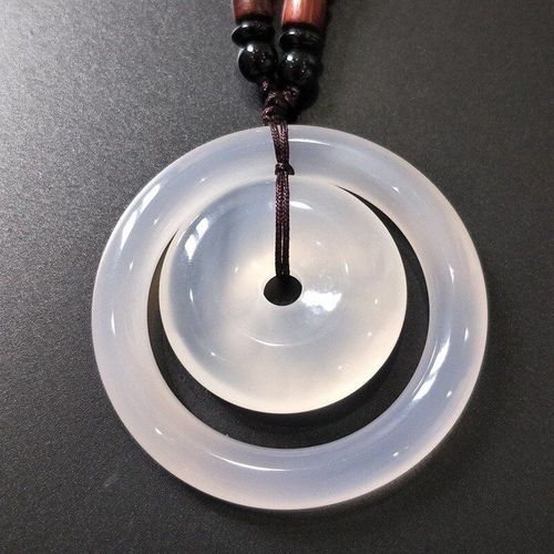 Boucle De Scurit En Agate Rouge Pour Hommes Et Femmes, Pendentif En Jade Sculpt  La Main, Collier De Scurit Pour Mre