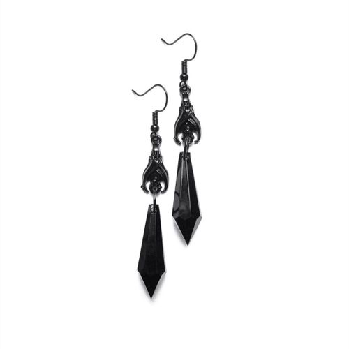 Boucles D'oreilles  Breloques Chauve-Souris Gothique Pour Femmes, Gland En Cristal Rouge, Bijoux De Sorcire  La Mode, Cadeau Pour Filles, Pendentif Chauve-Souris Sombre, Nouvelle Tendance, 2022
