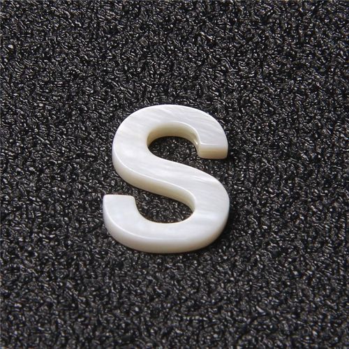 Boucles D'oreilles  Breloques En Nacre Naturelle Pour Femmes, Perles De Coquillage Blanc, Lettre Initiale, Perles Perces, Pendentif Bricolage, Bijoux Excutifs, 26 Lettres De L'alphabet