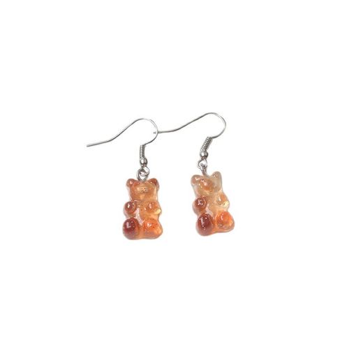 Boucles D'oreilles  Crochet Pour Femmes, Nouvelle Mode, Doux Et Mignon, Ours, Pendentifs, Bohme, Rsine Colore, Acrylique, Boucles D'oreilles, Brincos