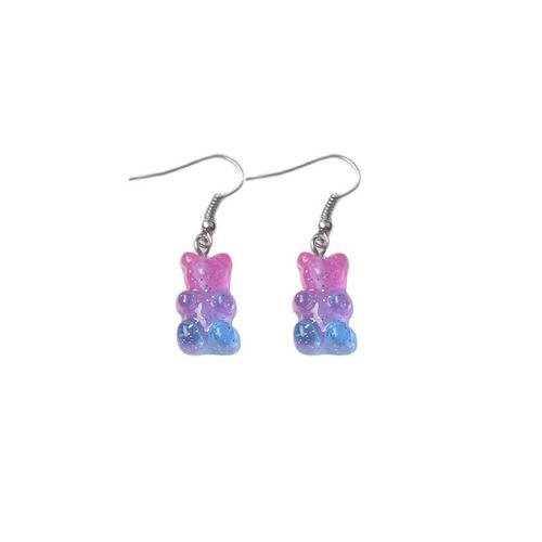 Boucles D'oreilles  Crochet Pour Femmes, Nouvelle Mode, Doux Et Mignon, Ours, Pendentifs, Bohme, Rsine Colore, Acrylique, Boucles D'oreilles, Brincos