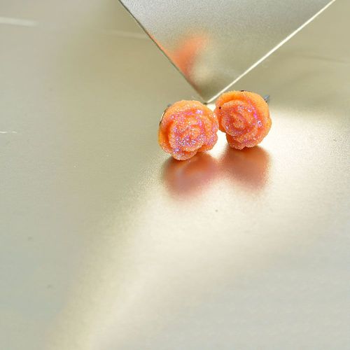 Boucles D'oreilles  Fleurs En Rsine Multicolore, Bijoux Simples Pour Femmes, Mignonnes Et Florales, Cadeau De Fte