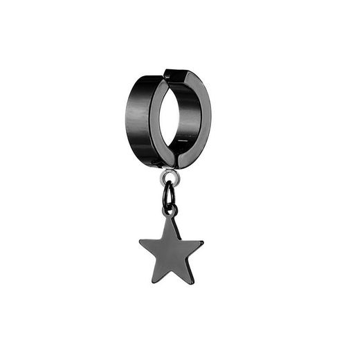 Boucles D'oreilles  Rinitialisation Noir Unisexe En Acier Inoxydable,Bijoux Gothiques,Pendentif Gomtrique,Triangle,toile,Punk,Homme,Femme,1pc