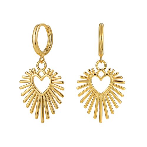 Boucles D'oreilles Amour Temprament Rtro Femme Ins Temprament Populaire Boucles D'oreilles Simples Niche En Acier Titane Boucles D'oreilles Haut De Gamme