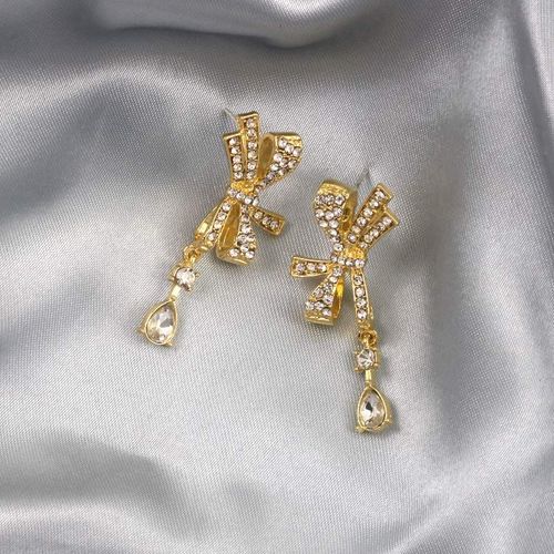 Boucles D'oreilles Avec NUd En Diamant Pour Femmes, Pendentif De Temprament, Nouveau Design  La Mode, Bijoux, Aiguille En Argent, Rouge, 2021, 925