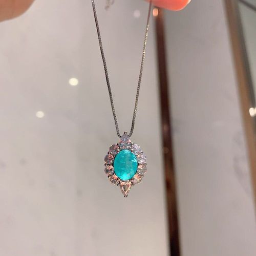 Boucles D'oreilles/Bague/Collier En Pierre Prcieuse Tourmaline, En Argent Sterling 925, Ensemble De Bijoux Fins De Mariage, Fianailles, Cadeau Pour Femmes