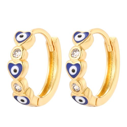 Boucles D'oreilles Boho Mauvais Il Bleu Pour Femmes, Rondes Et Gomtriques, Piercing, Couleur Or Vritable, Nouvelle Mode Corenne 2022