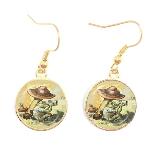 Boucles D'oreilles Classiques Conte De Fes Pour Femmes, Bijoux Faits  La Main, Ligne Fine, Plaqu Argent, Goutte D'eau, Cabochon En Verre De 16mm, Nouvelle Collection 2021