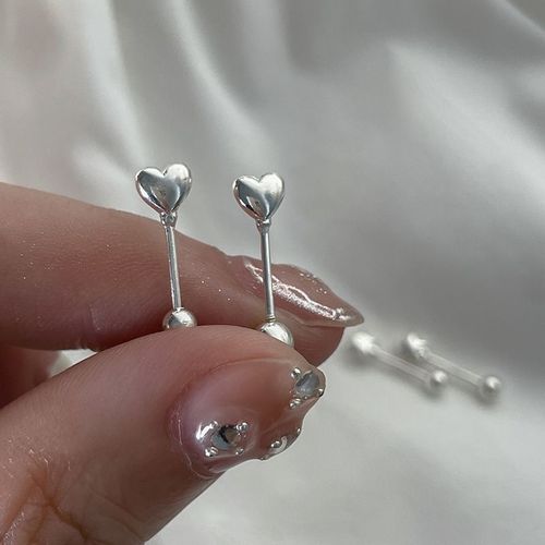 Boucles D'oreilles Corennes En Argent Pour Femmes Et Bol, Piercing, Perles  Vis, toiles, CUr, Sophia, Bijoux De Corps, Personnalit Simple, Cadeau