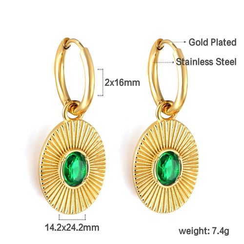 Boucles D'oreilles Croles De Forme Narpour Femmes, Pendentif Pendentif Design De Luxe, Vert, Rose, Cubique, Contre-Indiqu, Gnrateurs De Clips Ronds En Acier, Tendance 2023