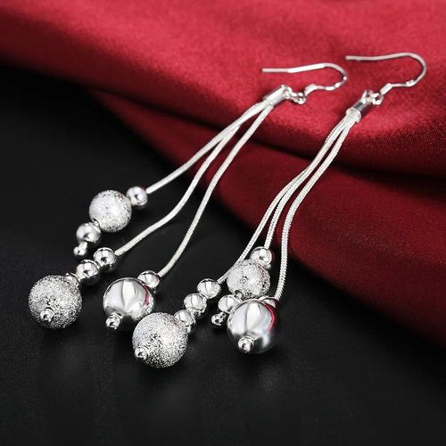 Boucles D'oreilles Croles En Argent Pour Femmes,Boucles D'oreilles Simples,Cercle Rond,Bijoux De Charme De Fianailles De Mariage,Qualit Suprieure,Mode