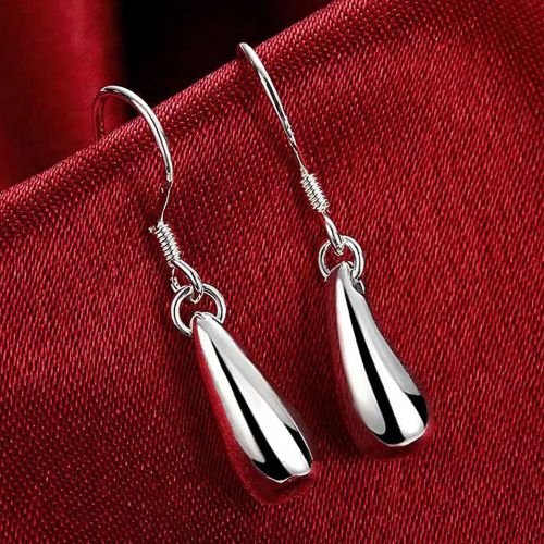 Boucles D'oreilles Croles En Argent Pour Femmes,Boucles D'oreilles Simples,Cercle Rond,Bijoux De Charme De Fianailles De Mariage,Qualit Suprieure,Mode