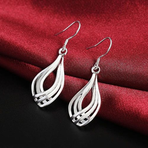 Boucles D'oreilles Croles En Argent Pour Femmes,Boucles D'oreilles Simples,Cercle Rond,Bijoux De Charme De Fianailles De Mariage,Qualit Suprieure,Mode