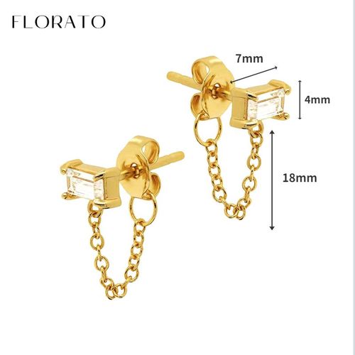 Boucles D'oreilles Croles En Argent Regard 925 Pour Femmes, Aiguilles D'oreille, Bijoux De Mariage, Cristal Blanc, Or, Luxe, Mode