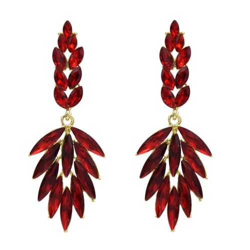 Boucles D'oreilles De Luxe Pour Femmes, Longue Goutte D'eau, En Cristal, Vert, Bleu, Grand Pendant Pour Mariage, Temprament Brillant, Bijoux De Fianailles, Cadeau