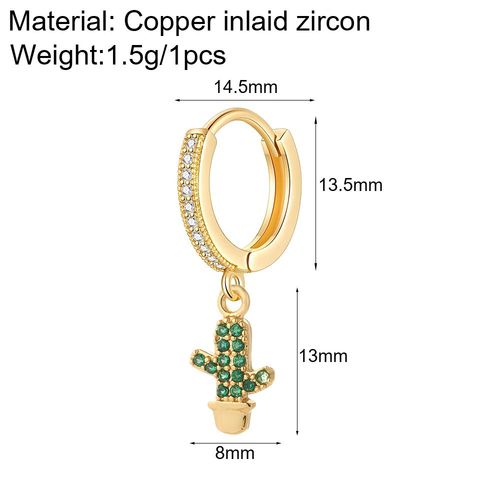 Boucles D'oreilles De Style Bohme Pour Femme, Bijoux En Forme De Fruit, Non-Dangle, Or, Document, Cerceau, Mignon, Equation, Orange, 1 Pice, 1mes, Mode Corenne, Nouveaut
