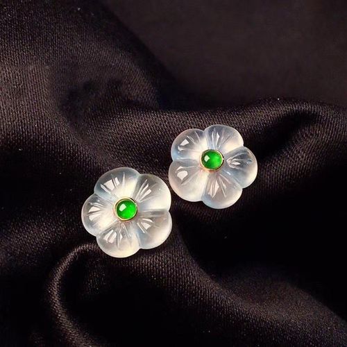 Boucles D'oreilles De Styliste En Argent Incrust De Calcdoine Blanche, Unique, Cratif, Fleur, Style Chinois Rtro, Lumire lgante, Luxe, Charme, Bijoutier